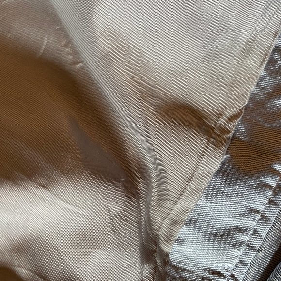 Silver Mother of the Bride knee length Dress - 2 piece - - Picture 14 of 16